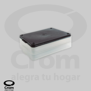 Fiambrera Funcional con 2 Bandejas Cristal