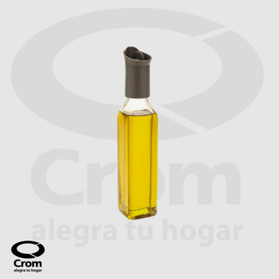 Aceitero/Vinagrero de Vidrio con Doble Pico 500 cc Cuadrado