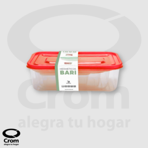 2-0367 Hermético rectangular Bari x 4 (400 cc + 1.1 L + 2L + 3.5 L)