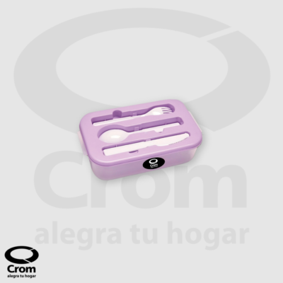 Hermético Picnic Rectangular con Cubiertos