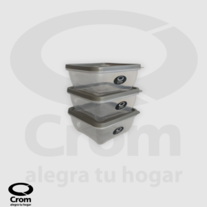 Set x 3 Hermético Bari 630cc