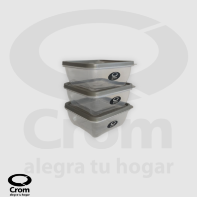 Set x 3 Hermético Bari 630cc