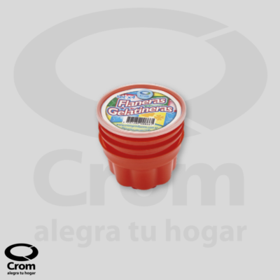 Set x 4 flaneras / gelatineras individuales