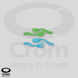 9-7831 Set Cuchara y Tenedor Curvo